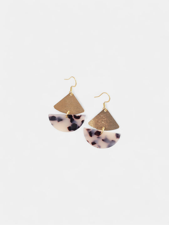 Ava Earrings - Blonde Tortoise
