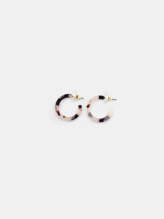 Cam Mini Hoops - Blonde Tortoise