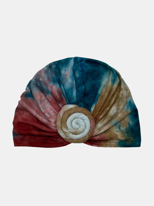 CRT - Top Knot Tie Dye Cotton Blend Turban
