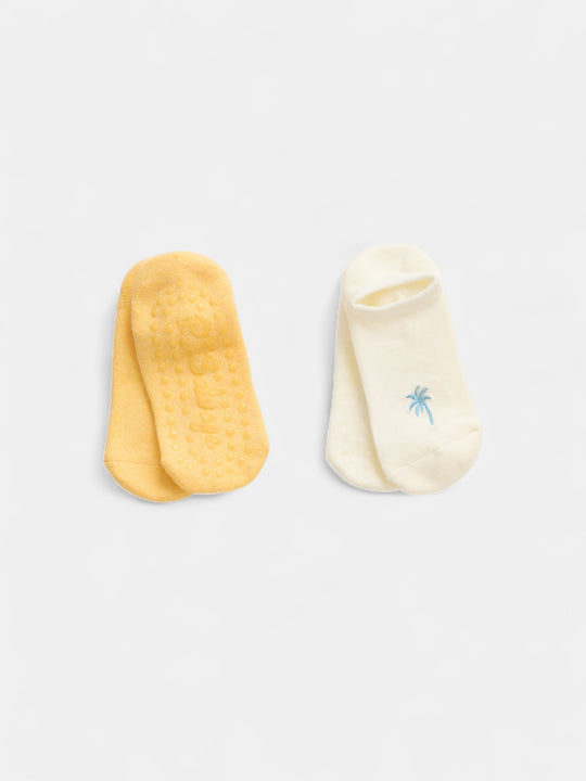 Palm Tree 2-Pack Half-Cushion Socks