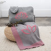 Lotus Relax Organic Cotton Travel Blanket and Eye Mask Set