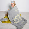 Lotus Relax Organic Cotton Travel Blanket and Eye Mask Set