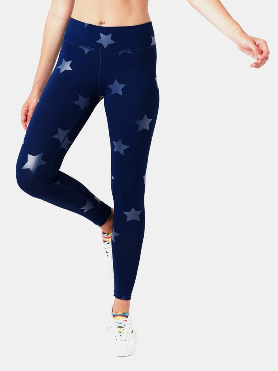 Shop Terez Star-Print Tall Band Foil Leggings