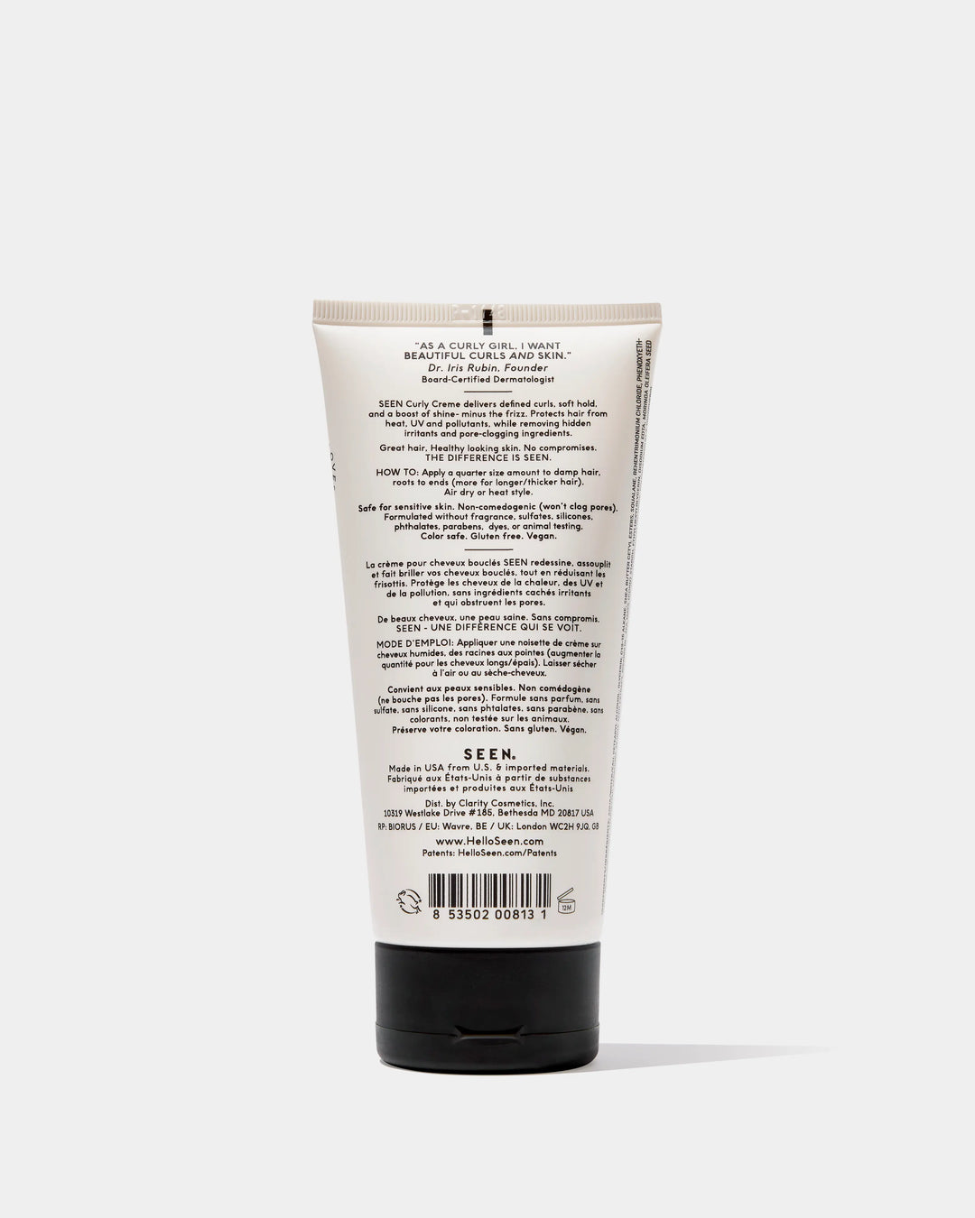 SEEN Curly Creme, Fragrance Free