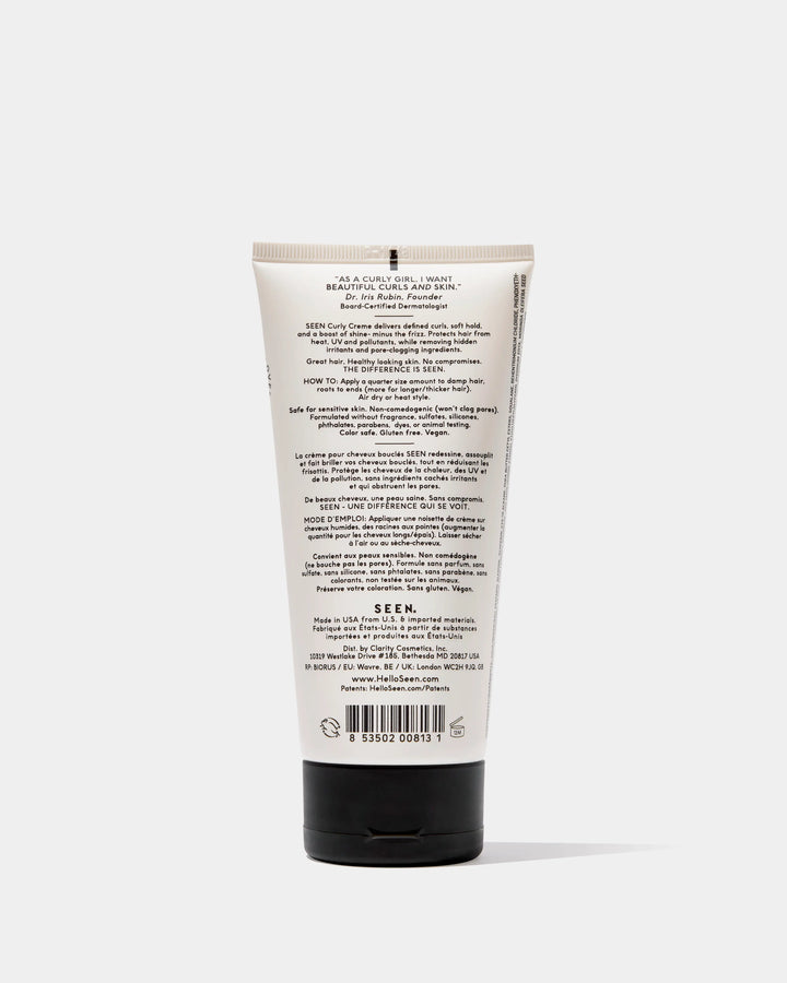 SEEN Curly Creme, Fragrance Free