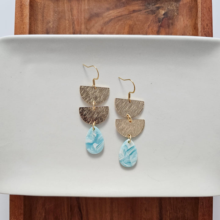 Aria Earrings - Aquamarine