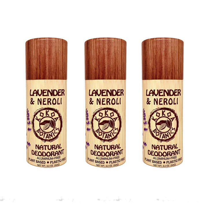 3 Pack Natural Deodorant - Choose Your Variety - Aluminum-Free