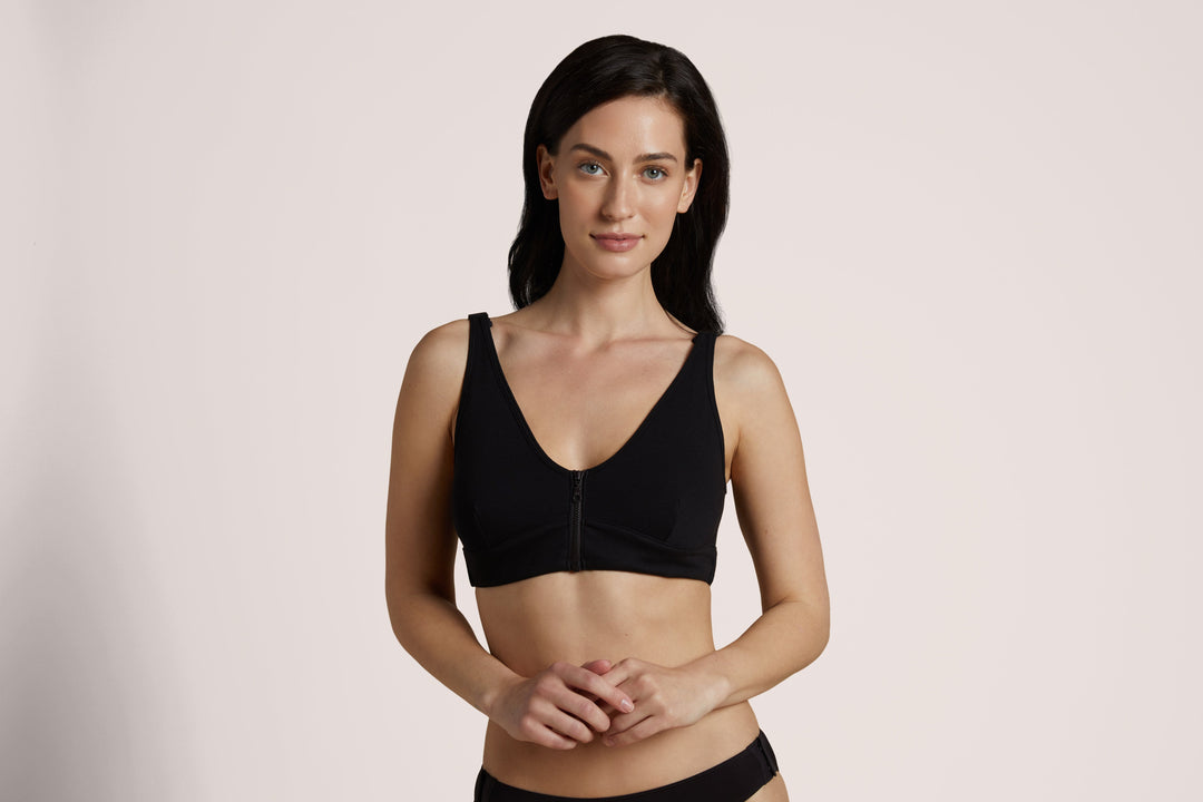 Wireless Zip Front Bra