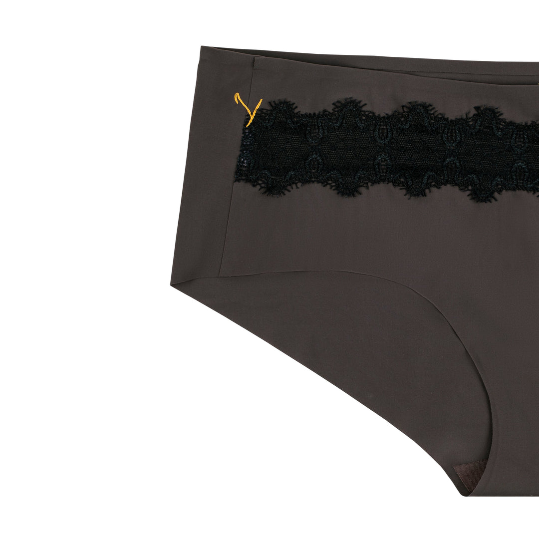 Soft Seamless Briefs with Lace
