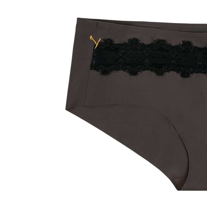 Soft Seamless Briefs with Lace
