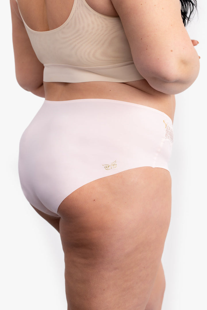 Soft Seamless Briefs with Lace