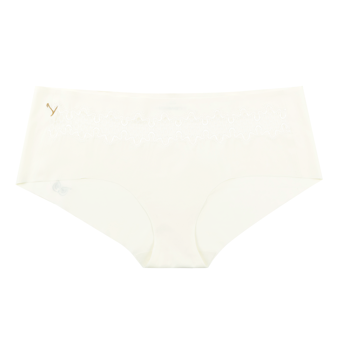 Soft Seamless Briefs with Lace