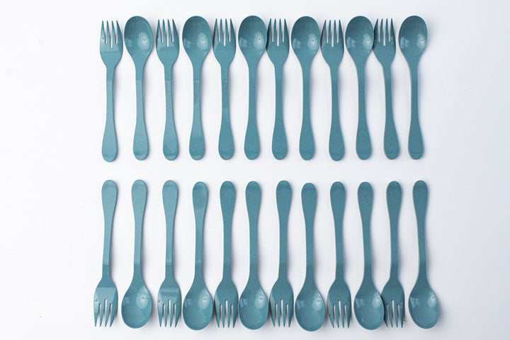 KNORK Eco 24 Pack Bamboo Flatware Set