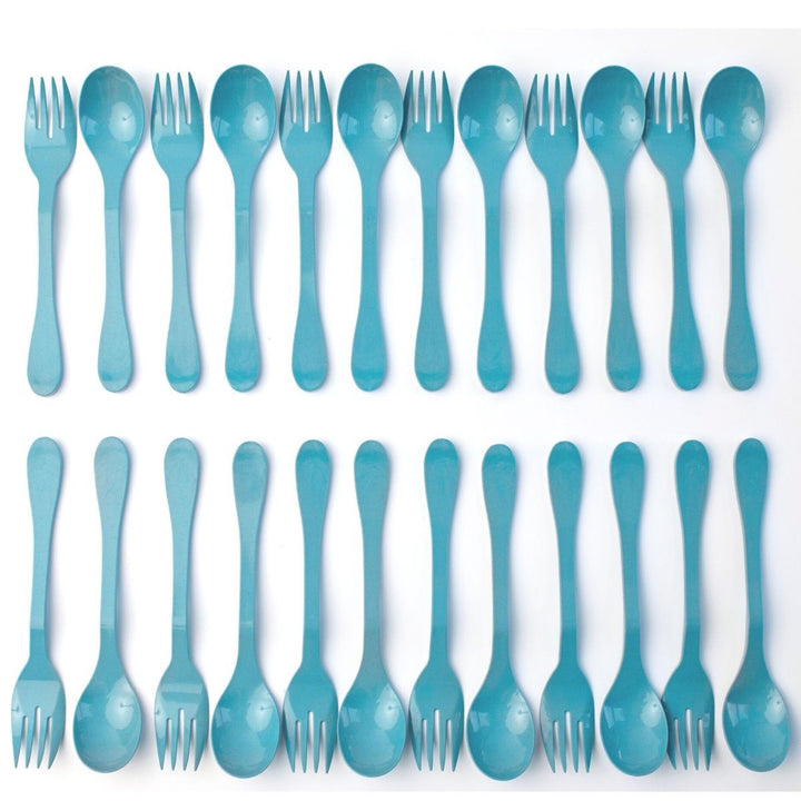 KNORK Eco 24 Pack Bamboo Flatware Set