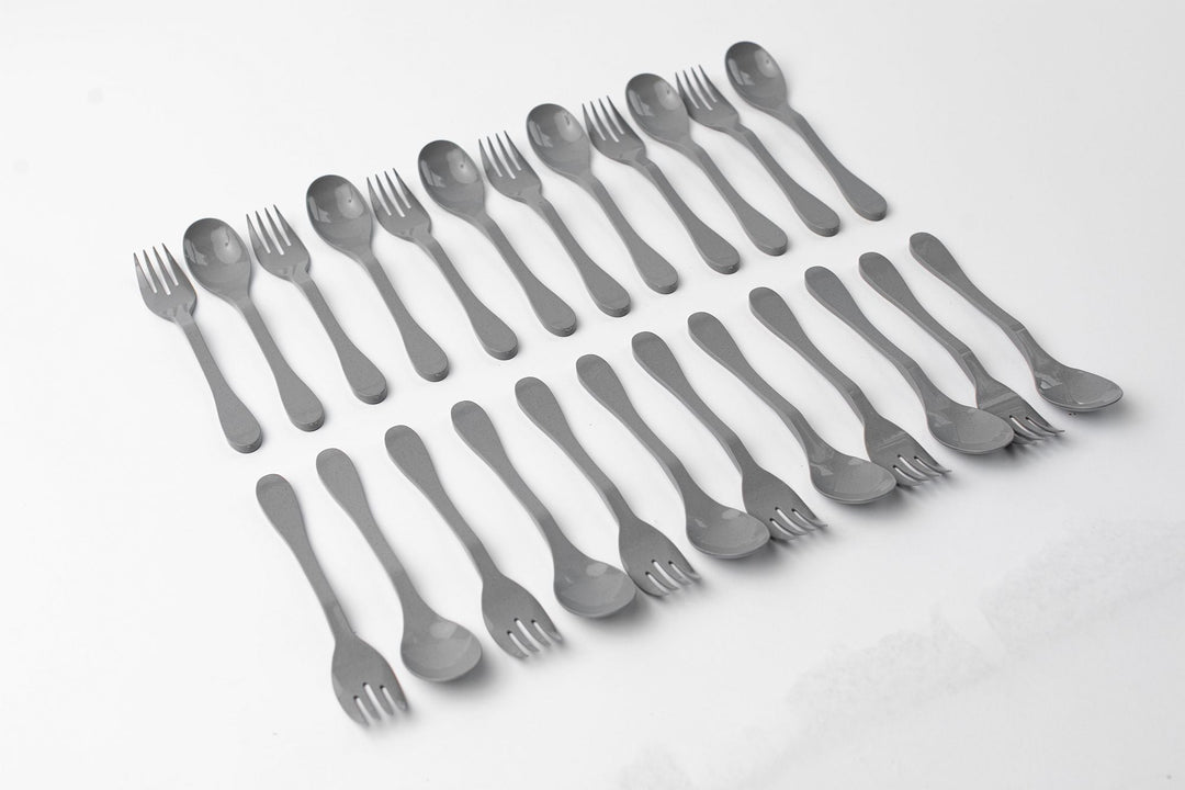 KNORK Eco 24 Pack Bamboo Flatware Set