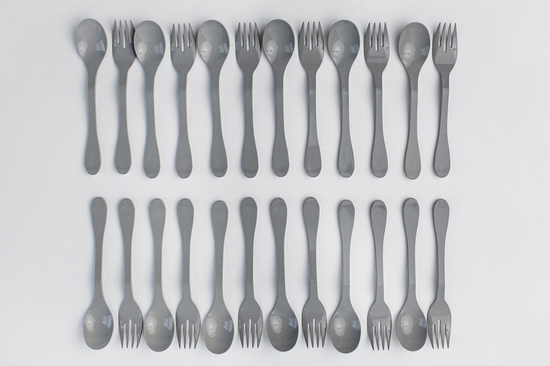 KNORK Eco 24 Pack Bamboo Flatware Set