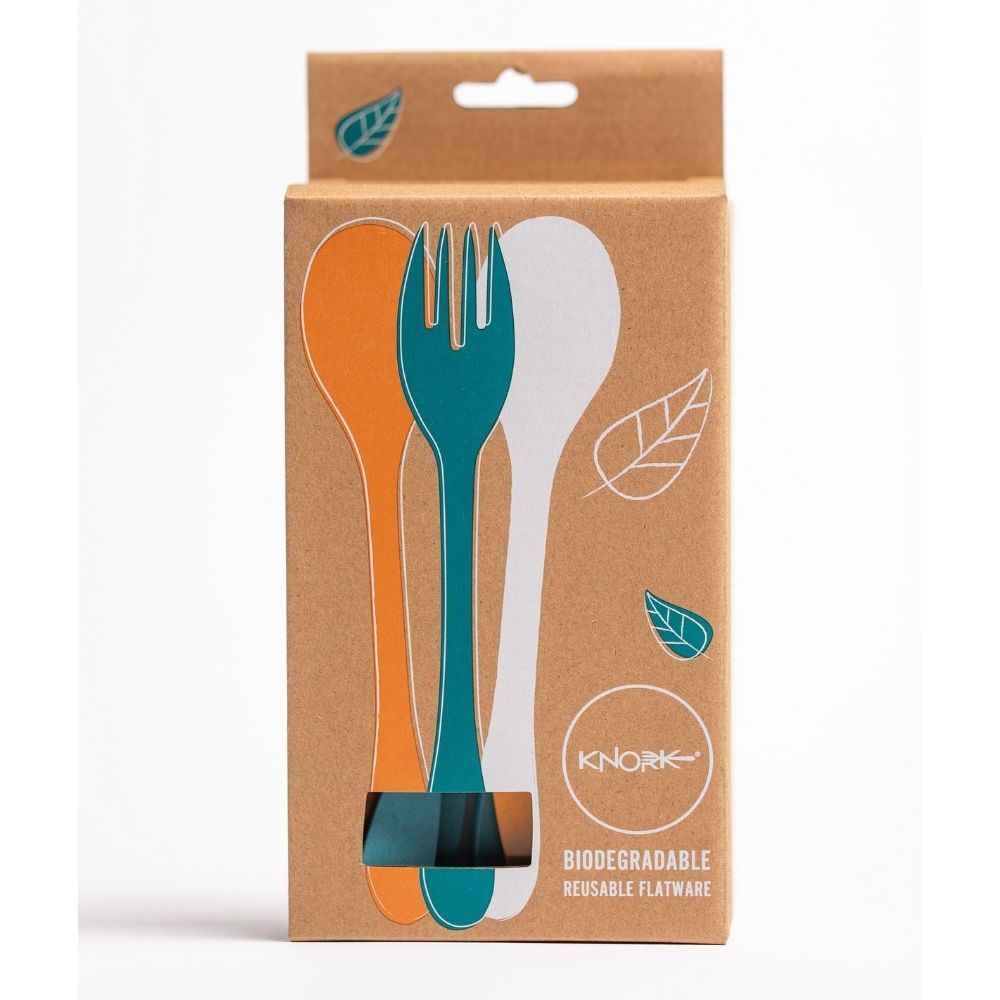KNORK Eco 24 Pack Bamboo Flatware Set