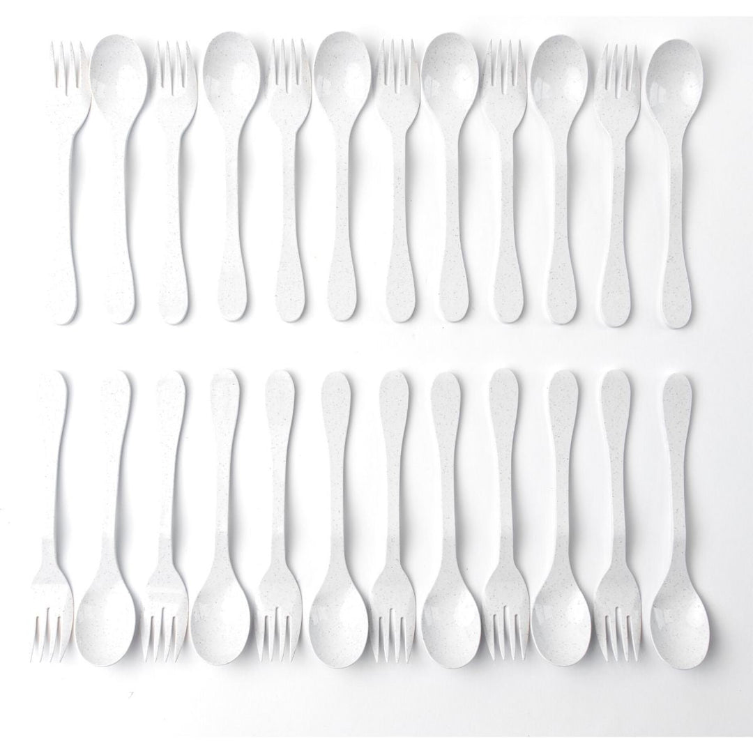 KNORK Eco 24 Pack Bamboo Flatware Set