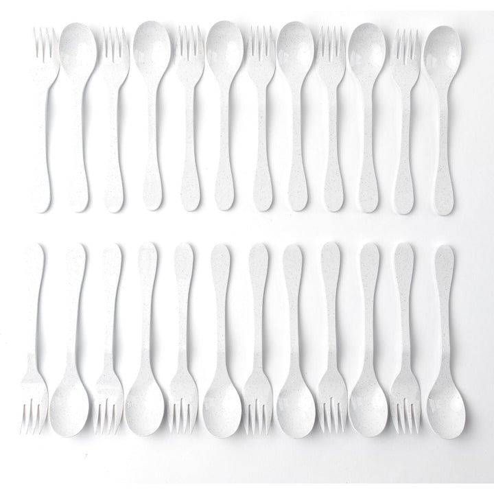 KNORK Eco 24 Pack Bamboo Flatware Set