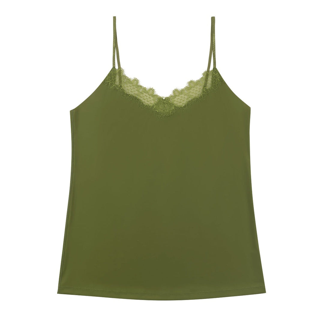 Soft Seamless Camisole with Lace