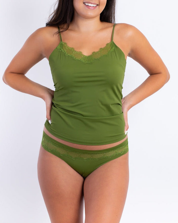 Soft Seamless Camisole with Lace