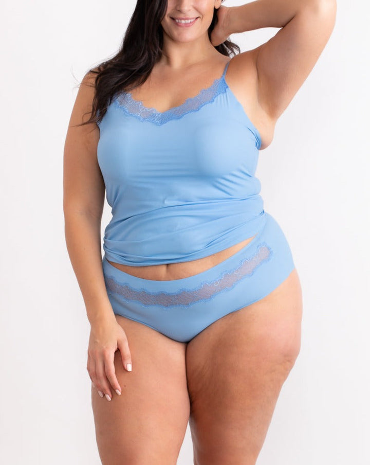 Soft Seamless Briefs with Lace