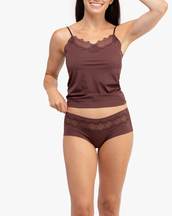Soft Seamless Briefs with Lace
