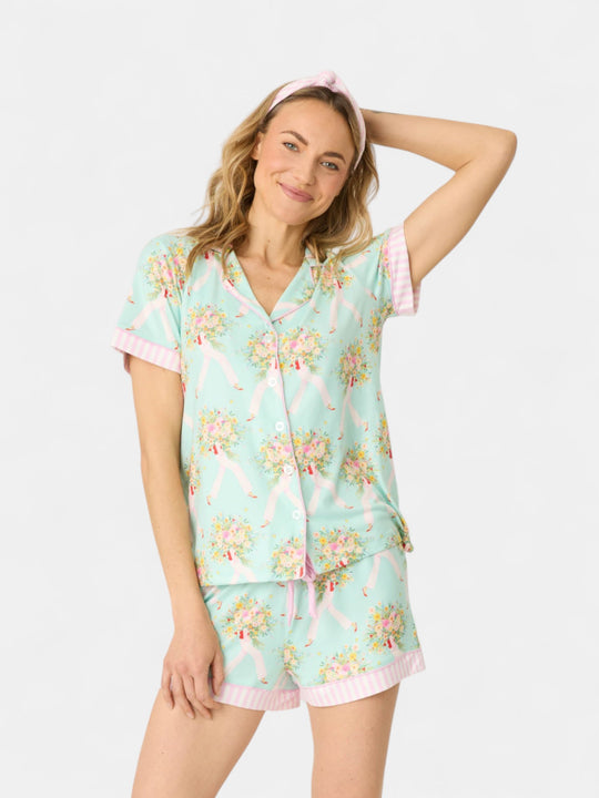 Adrian Valencia x PJS Floral 3-Piece PJ Set