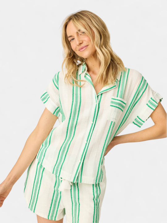 Beachcomber Short Sleeve Button Up