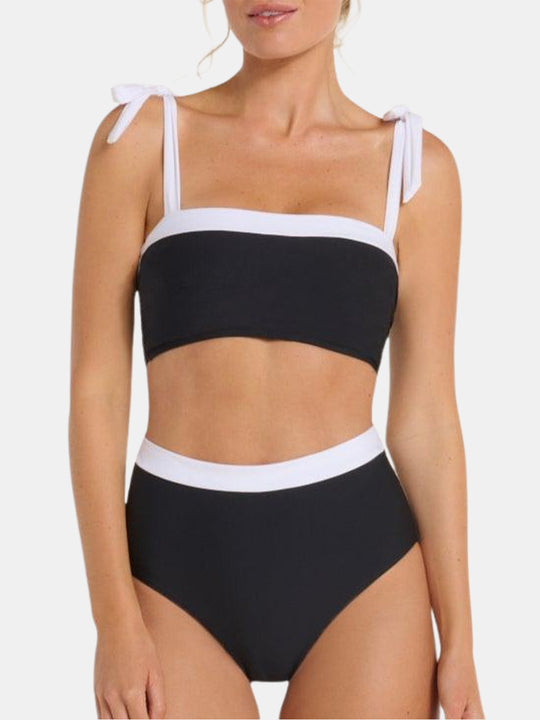 Becca Tie Strap Two-Piece Bikini Top