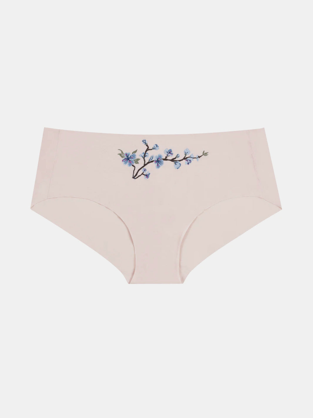 Soft Seamless Briefs with Embroidery