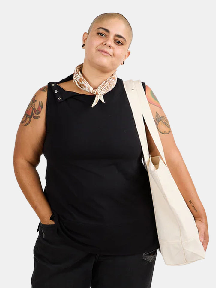 Women’s Black Chemotherapy Tank Top