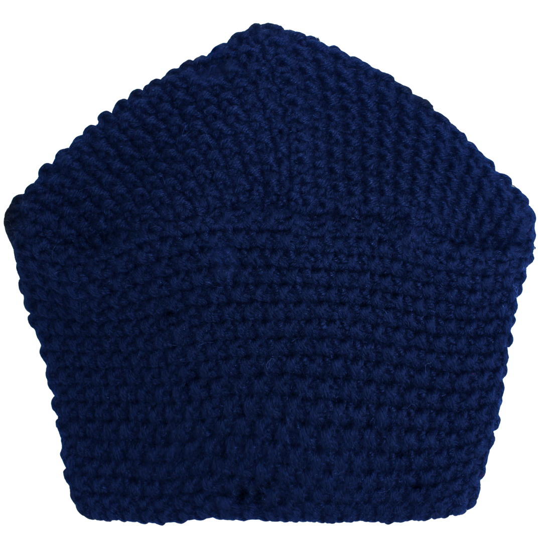 CRT - Knit Turban Feathers Pearls