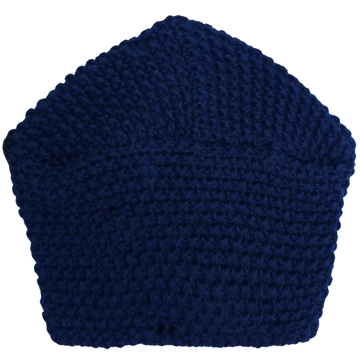 CRT - Knit Turban Feathers Pearls