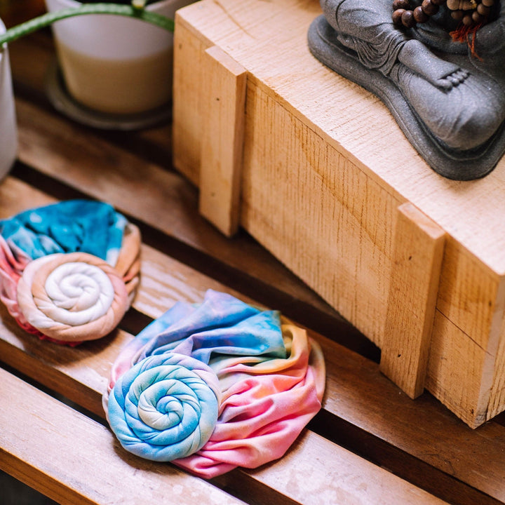 CRT - Top Knot Tie Dye Cotton Blend Turban