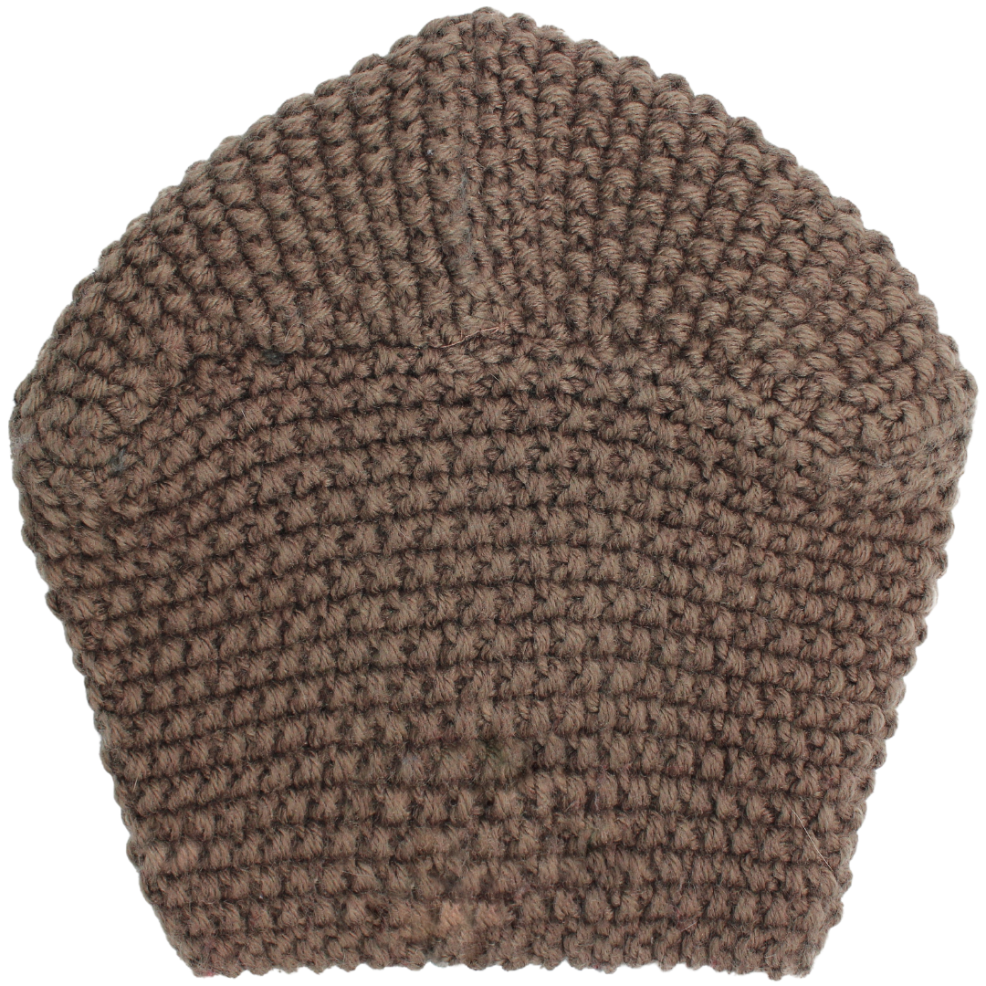 CRT - Knit Turban Feathers Pearls