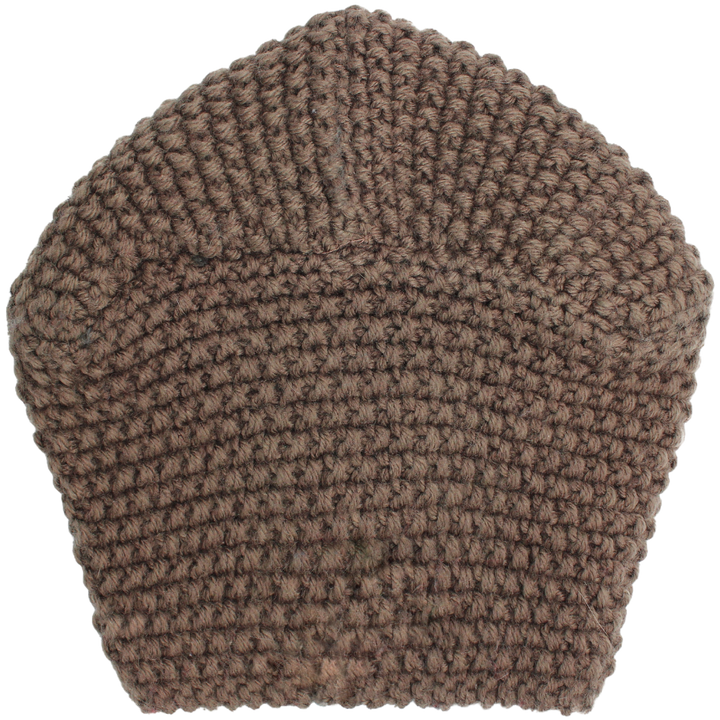 CRT - Knit Turban Feathers Pearls
