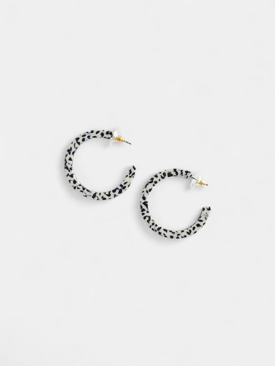 Camy Hoops - Black Dot