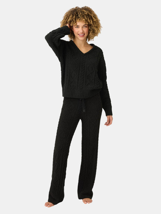 Chenille Cable Knit Lounge Set