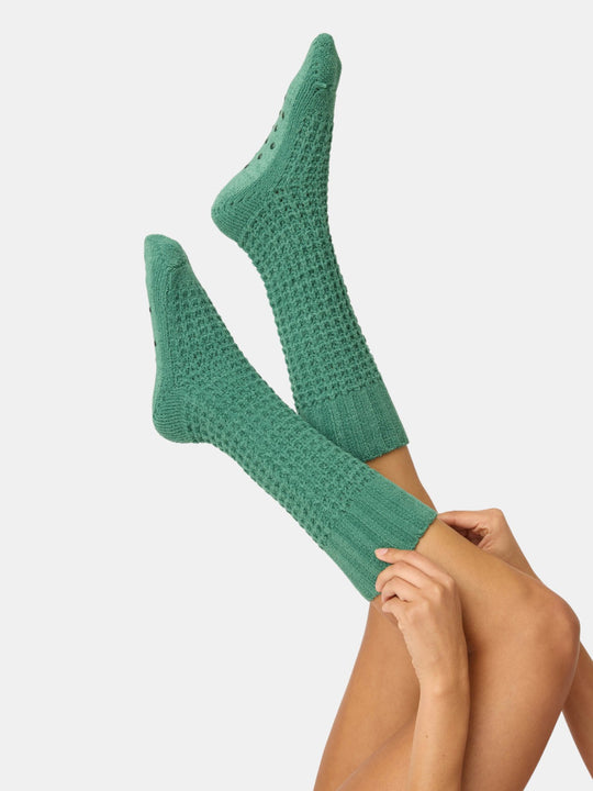 Chenille Waffle Crew Socks