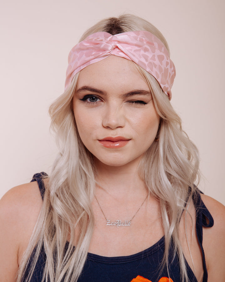 Queen of Hearts: Pink - Headwrap