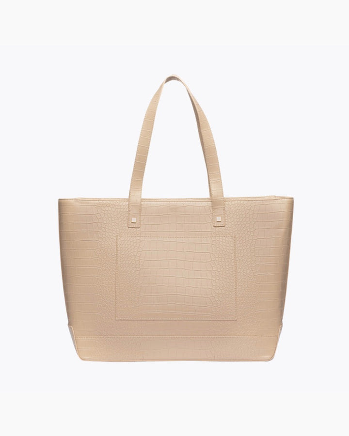 THE TOTE - CREAM CROC