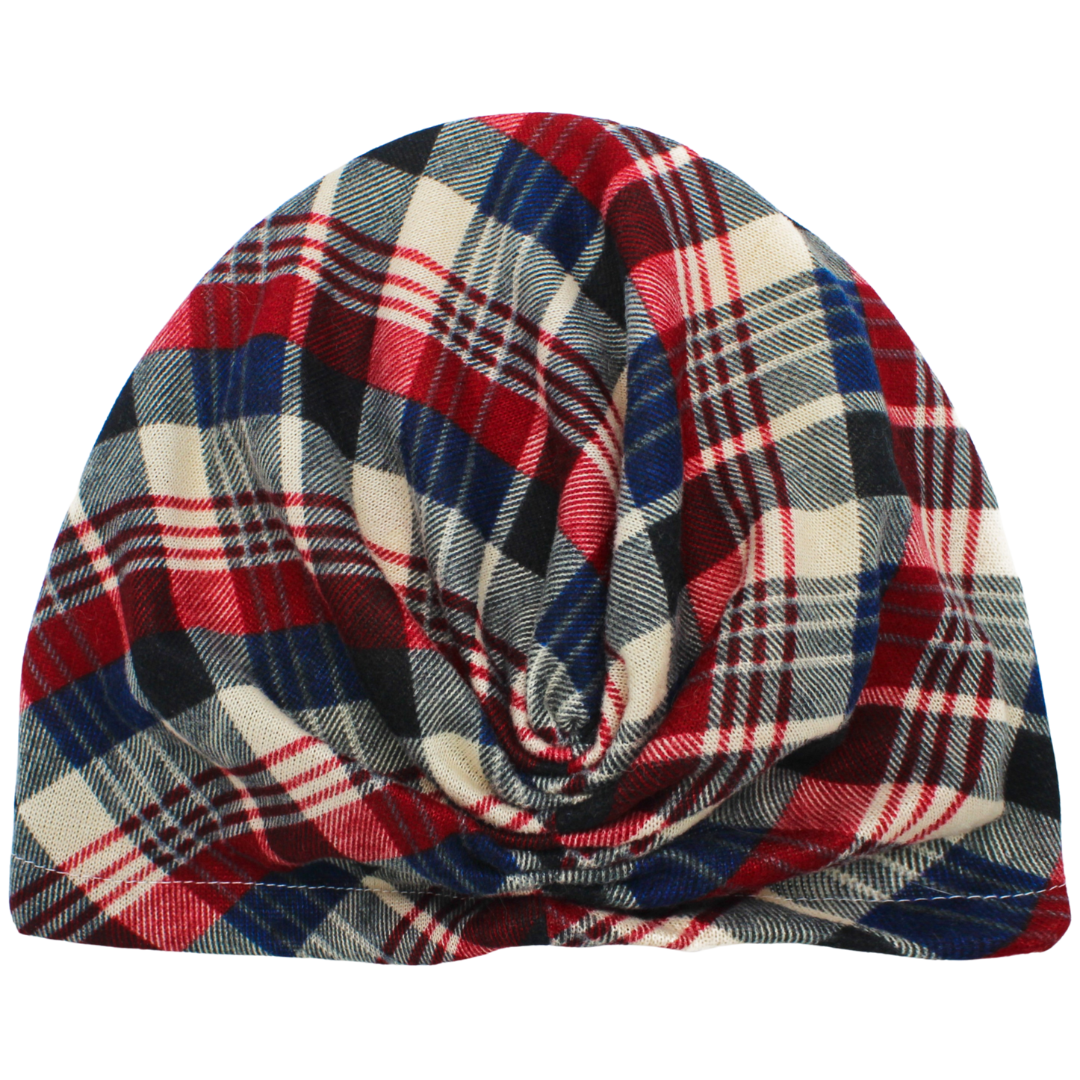 CRT - Plaid with Removable Bow Turban