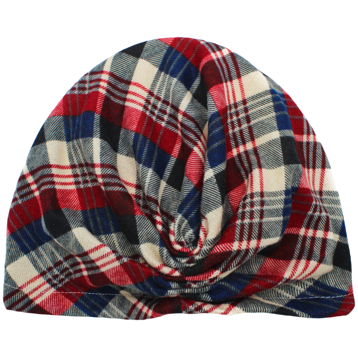 CRT - Plaid with Removable Bow Turban
