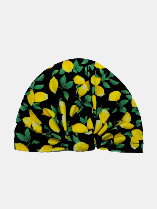 CRT - Lemon Print Loop Cotton Turban