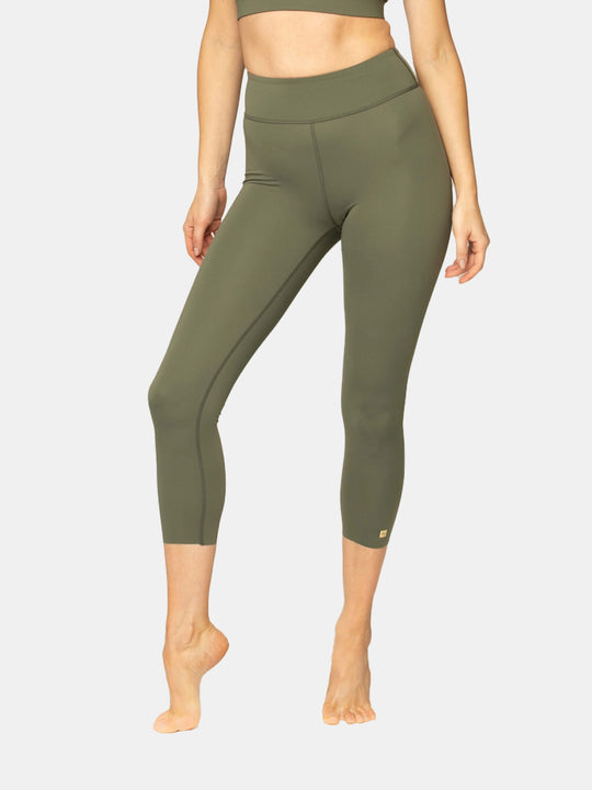 Desire - crop legging (Air Fabric) in green olive