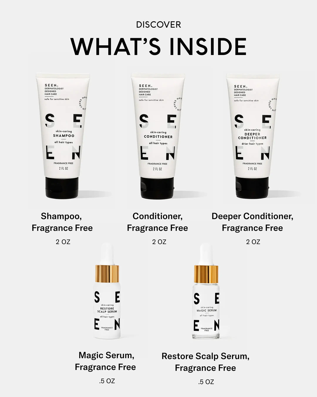SEEN Discovery Kit, Fragrance Free