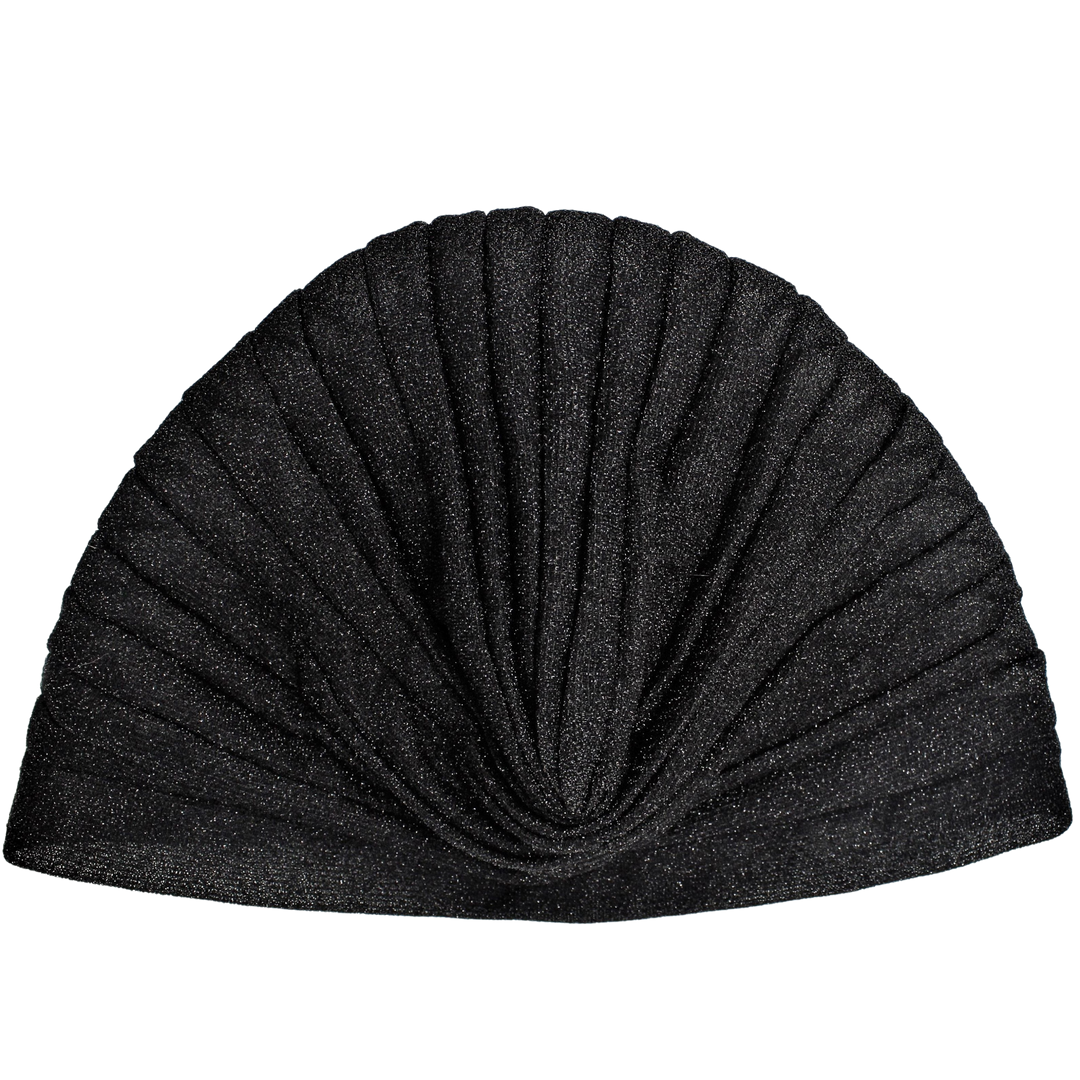 CRT - Semi-Sheer Shimmery Pleated Turban