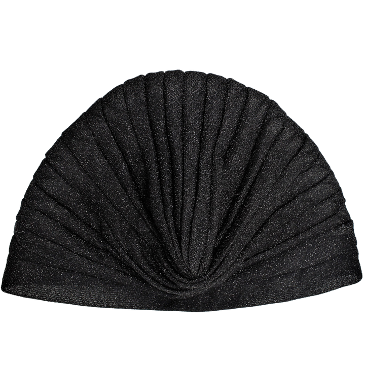 CRT - Semi-Sheer Shimmery Pleated Turban