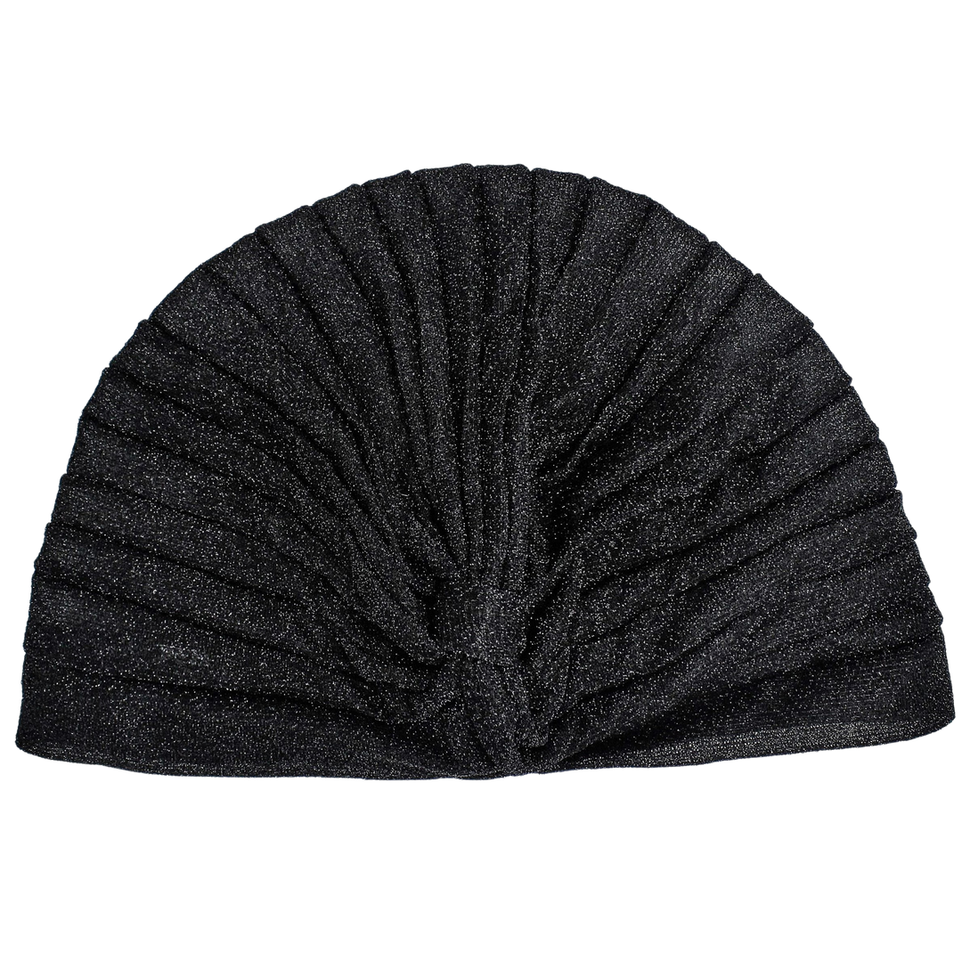 CRT - Semi-Sheer Shimmery Pleated Turban